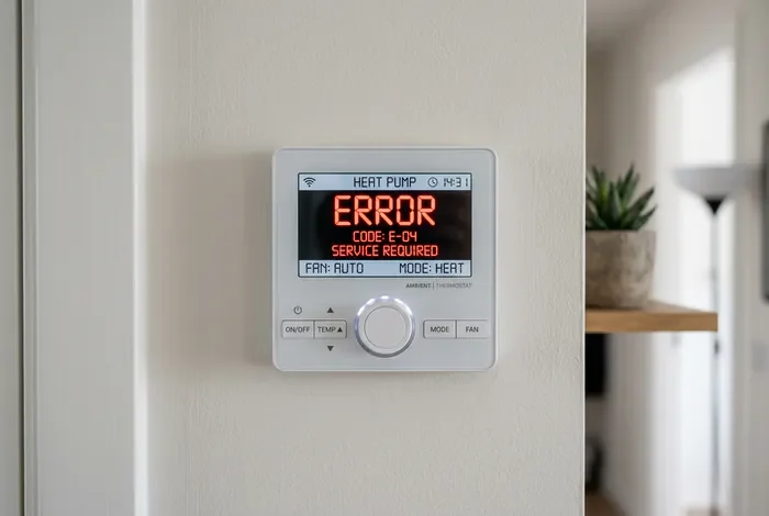 Code erreur Arkteos : le guide de diagnostic - PAC Arkteos en panne ? Résolvez l'erreur en 3 min ! - Code erreur Arkteos : comment réparer sa PAC ? Affichage d'un message d'erreur rouge sur l'écran d'un thermostat de pompe à chaleur